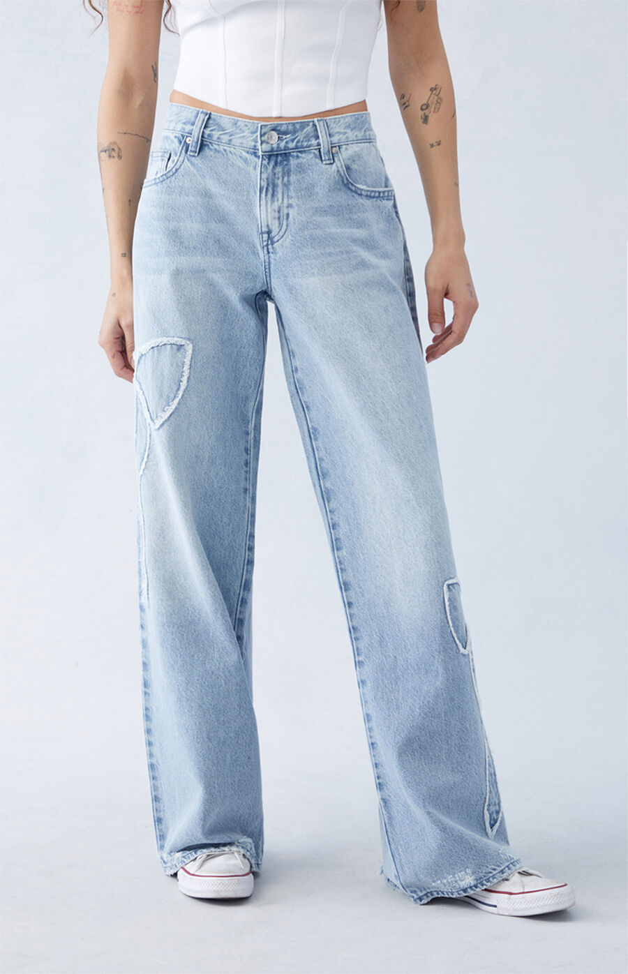 Light Indigo Bow Jeans™