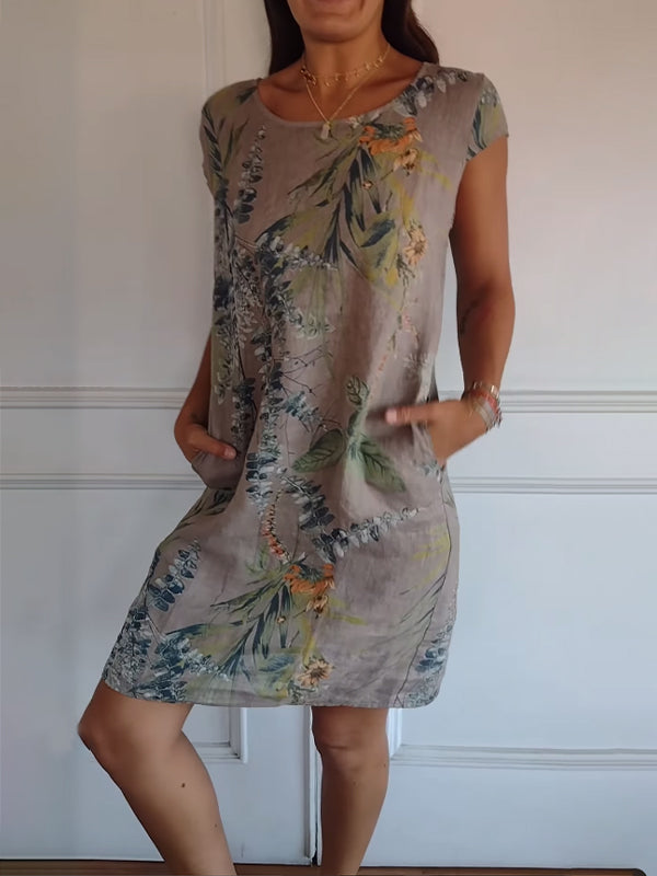 Alyna | Comfy Jurk met ronde hals