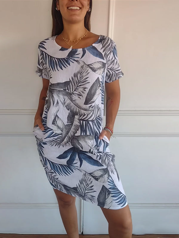 Alyna | Comfy Jurk met ronde hals