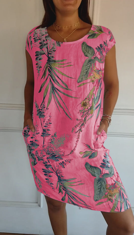 Alyna | Comfy Jurk met ronde hals