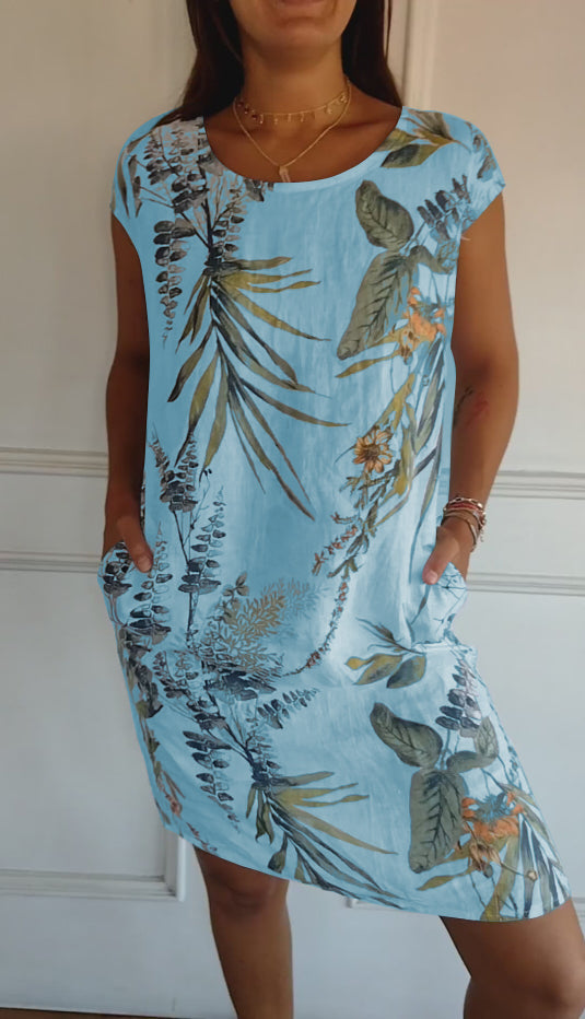 Alyna | Comfy Jurk met ronde hals