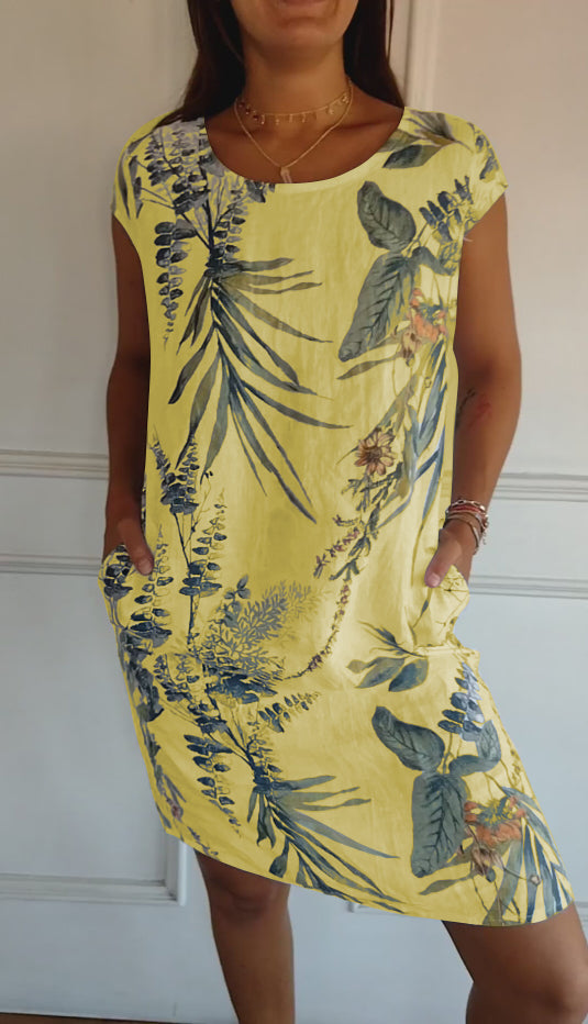 Alyna | Comfy Jurk met ronde hals