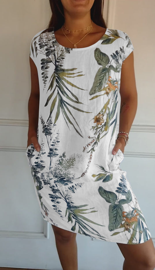 Alyna | Comfy Jurk met ronde hals