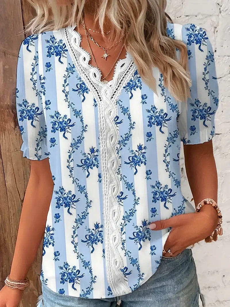 Daisy - luchtige bloemenprint blouse