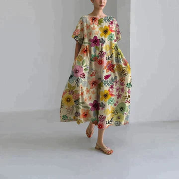 EVY | Elegante Jurk Met Bloemen Print