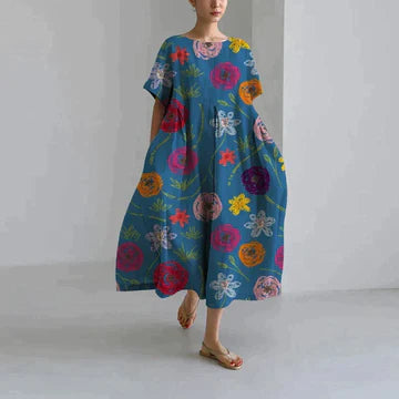EVY | Elegante Jurk Met Bloemen Print