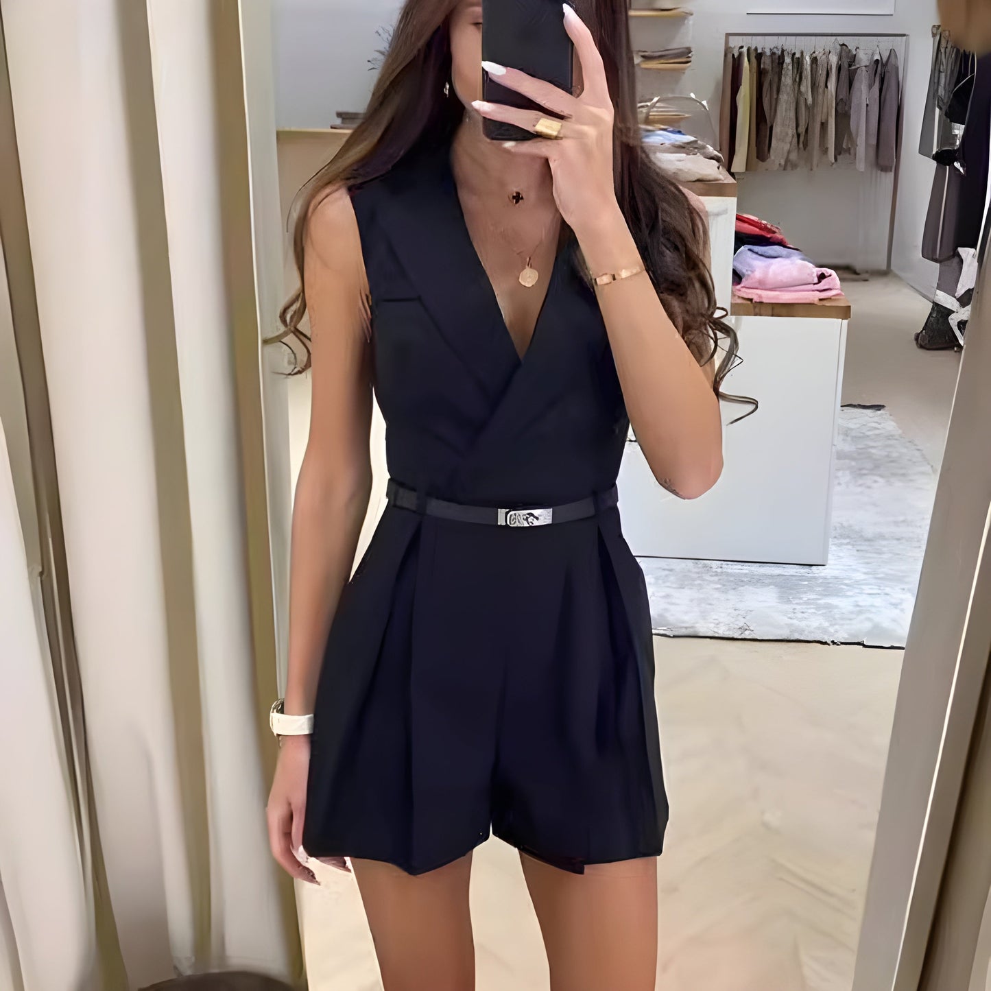 Francheska™ | Stijlvolle mouwloze jumpsuit