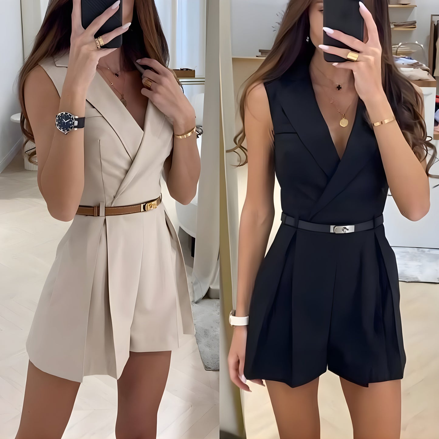 Francheska™ | Stijlvolle mouwloze jumpsuit
