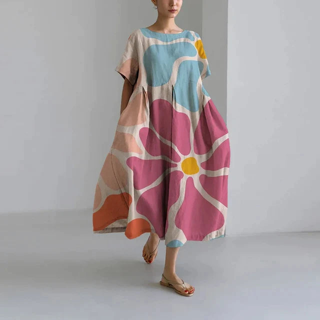 EVY | Elegante Jurk Met Bloemen Print