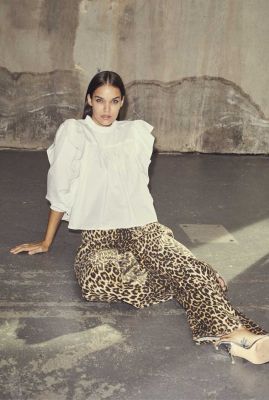 Jeans met luipaard print