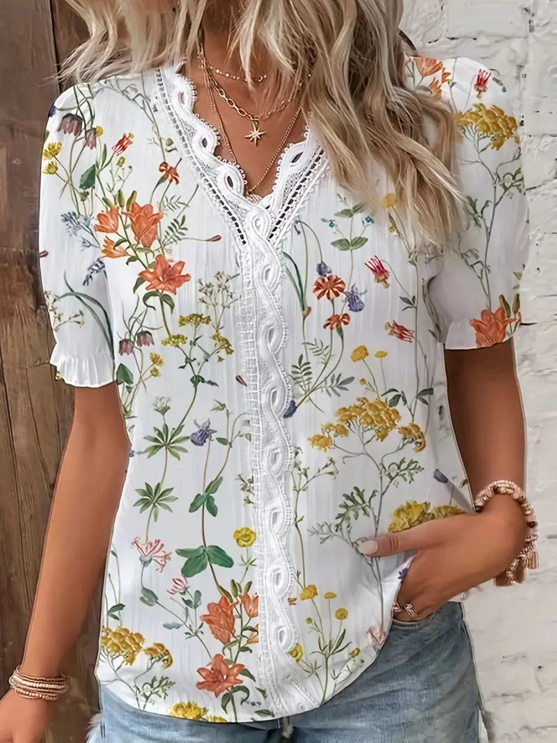 Daisy - luchtige bloemenprint blouse