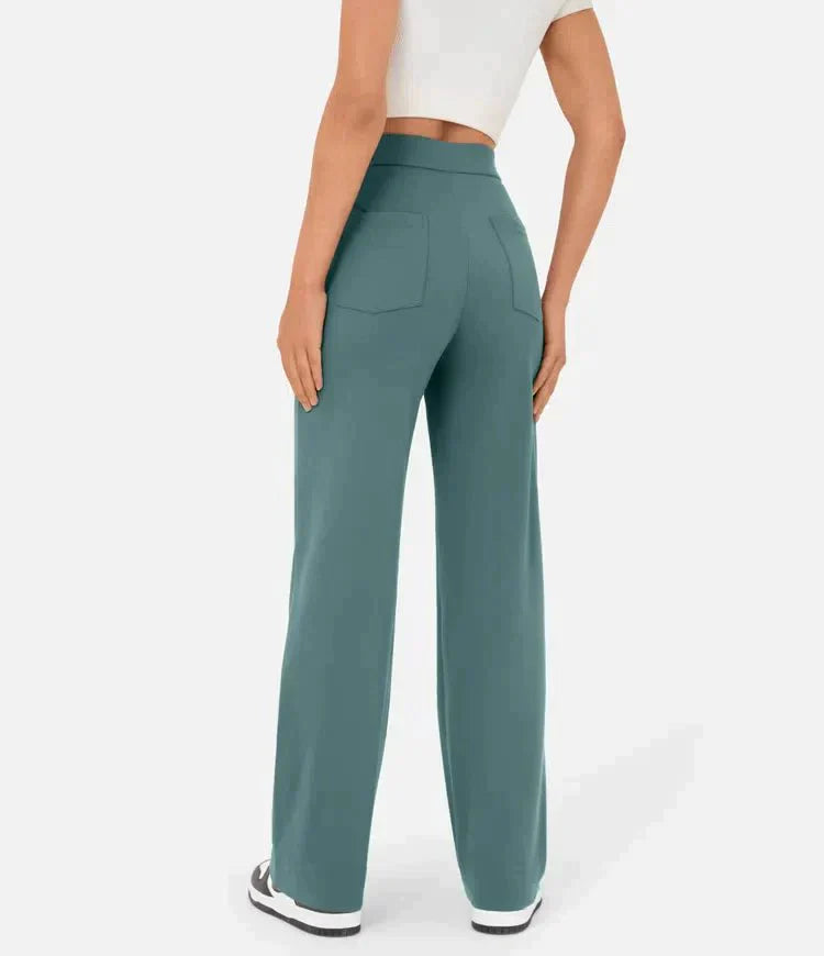 LILY - High waisted elastische casual broek