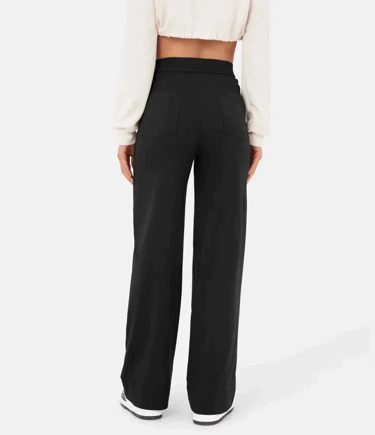 LILY - High waisted elastische casual broek