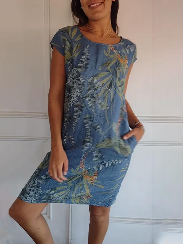 Alyna | Comfy Jurk met ronde hals