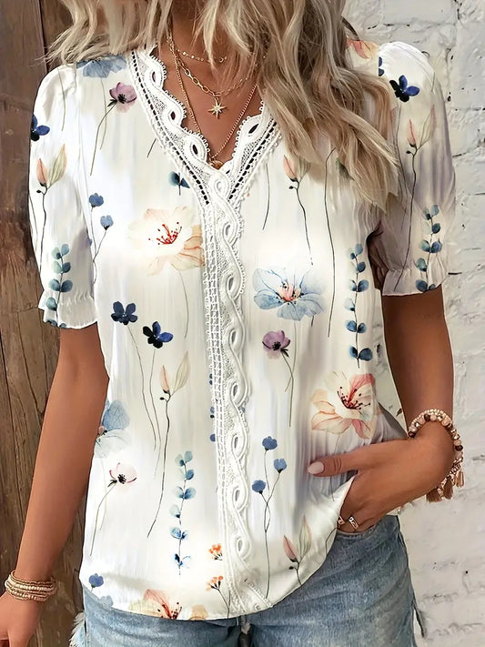 Daisy - luchtige bloemenprint blouse